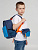 Поясная сумка детская Kiddo, синяя с голубым - миниатюра - рис 6.