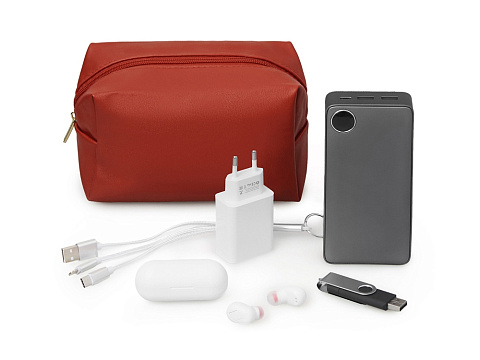 Органайзер для электроники и проводов Enio, красный