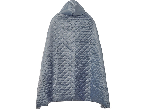 Пончо Cappy с капюшоном на липучке в мешке, серый - рис 7.