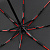 Зонт складной AOC Mini с цветными спицами, красный - миниатюра - рис 4.