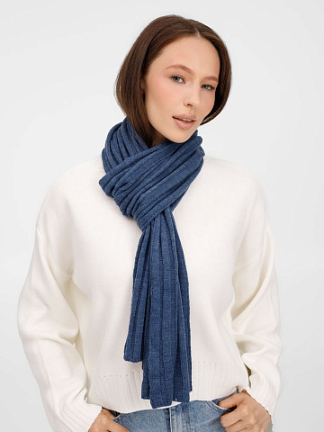 Шарф Metelitsa, синий меланж (джинс) - рис 7.
