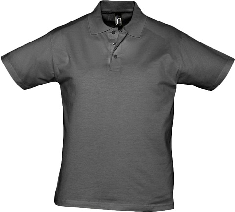 Рубашка поло мужская Prescott Men 170, темно-серая - рис 2.