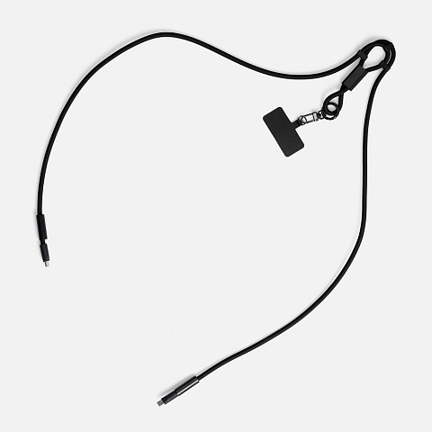 Кабель-ланьярд energyFlex Power Delivery 60 Вт, черный - рис 3.