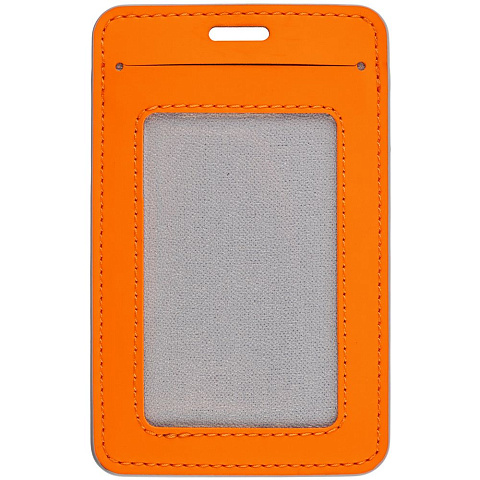 Чехол для пропуска Shall Simple, оранжевый - рис 2.