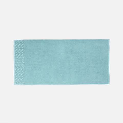 Полотенце махровое Hoya, большое, голубое - рис 3.