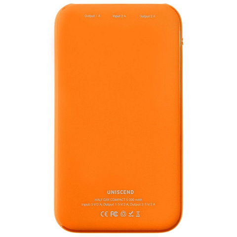 Внешний аккумулятор Uniscend Half Day Compact 5000 мAч, оранжевый - рис 4.