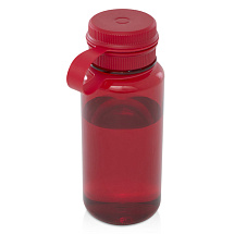 Спортивная бутылка Ryder из переработанного ПЭТ-пластика объемом 900 мл с многофункциональной крышкой, сертифицированная RCS - Красный