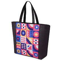 Сумка для шопинга с донной складкой и ручкой из нетканого PET материала