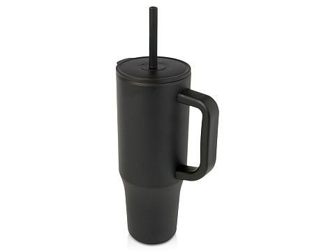 Brady термостакан с силиконовой трубочкой, 900 мл, сертифицированный согласно RCS- Черный