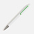 Ручка шариковая Dominanta, белая с зеленым - миниатюра - рис 4.