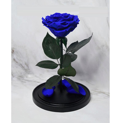 Синяя роза в колбе (большая) - рис 3.