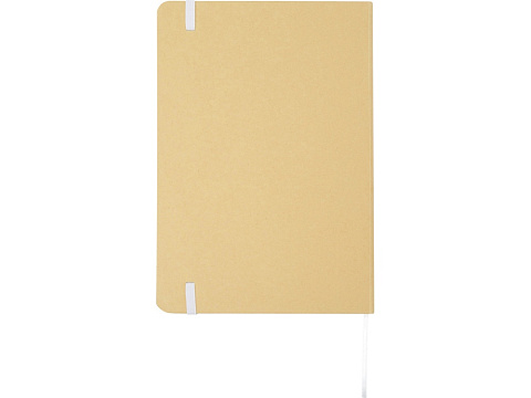 Nelida блокнот формата А5 в твердой обложке из переработанного картона - Белый - рис 3.