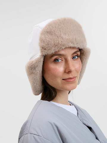 Шапка-ушанка Wasa, белая - рис 7.