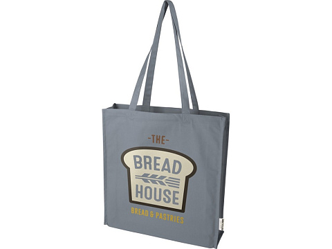 Florida эко-сумка с ластовицей плотностью 270 г/м² - Серый - рис 6.