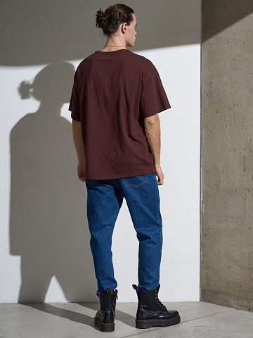 Футболка Oversize Premium, коричневая (шоколад) - рис 4.