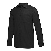 Alum вельветовая рубашка унисекс - сплошной черный