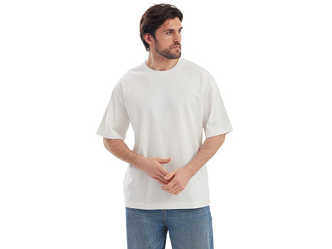 Футболка Kyoto из джерси 180 г/м2 с пич отделкой, унисекс, молочный - рис 2.