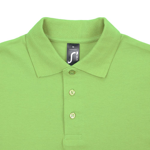 Рубашка поло мужская Spring 210, зеленое яблоко - рис 4.
