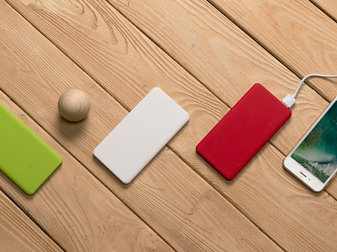 Портативное зарядное устройство Reserve с USB Type-C, 5000 mAh, фиолетовый - рис 11.