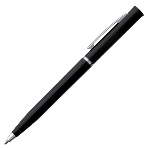 Ручка шариковая Euro Chrome, черная - рис 3.