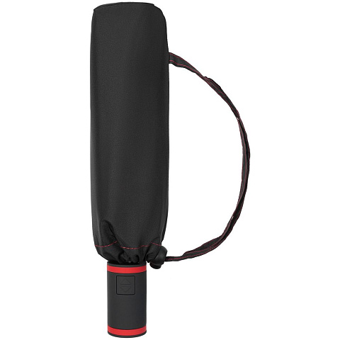 Зонт складной AOC Mini с цветными спицами, красный - рис 6.