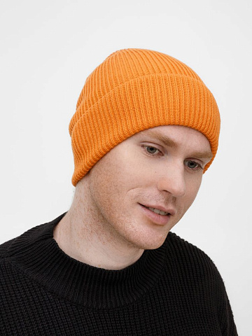 Шапка Nobilis Mono, оранжевая (абрикос) - рис 5.