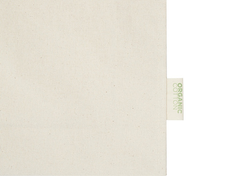 Orissa эко-сумка из органического материала GOTS с полной ластовицей, 180 г/м², 14 л - Натуральный - рис 5.