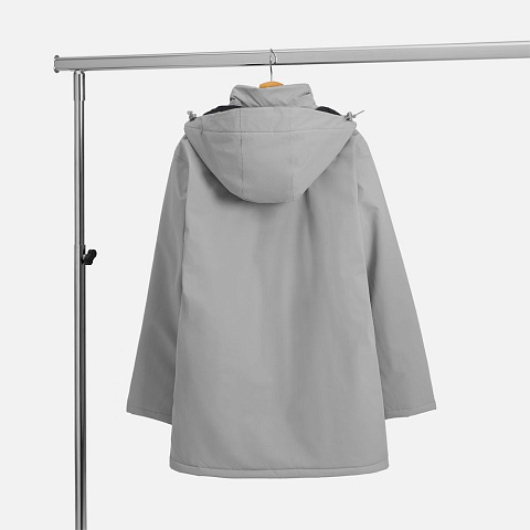 Куртка-парка унисекс Sfera, светло-серая - рис 3.