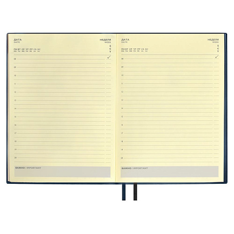 Ежедневник Avila, недатированный, синий - рис 10.