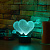 3D светильник Два сердца - миниатюра - рис 5.