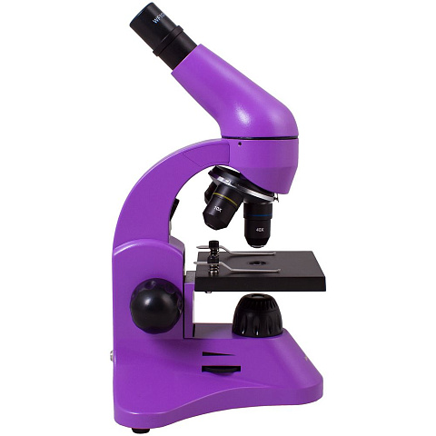Монокулярный микроскоп Rainbow 50L с набором для опытов, фиолетовый - рис 4.