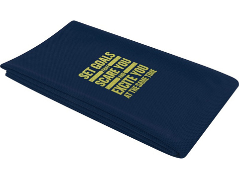 Althea спортивное полотенце 70х140 см - Синий нейви - рис 4.