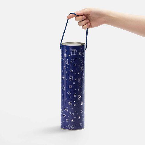 Тубус для бутылки Snowlace, синий - рис 4.