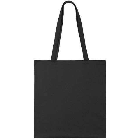 Холщовая сумка Optima 135, черная - рис 4.