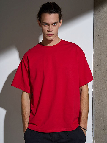 Футболка Oversize Premium, красная - рис 9.