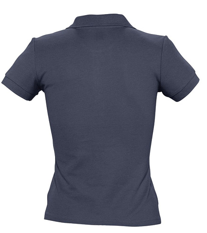 Рубашка поло женская People 210, темно-синяя (navy) - рис 3.