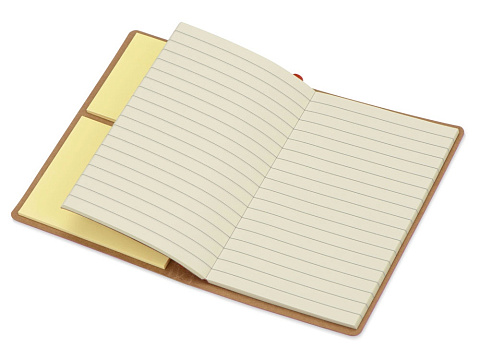 Блокнот А6 Write and stick с ручкой и набором стикеров, серый - рис 3.