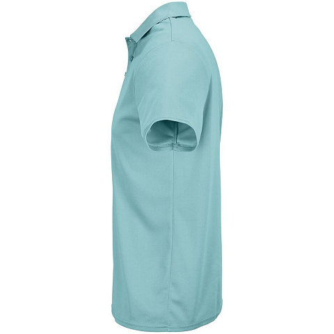 Рубашка поло унисекс Pitcher, голубая (морская волна) - рис 4.