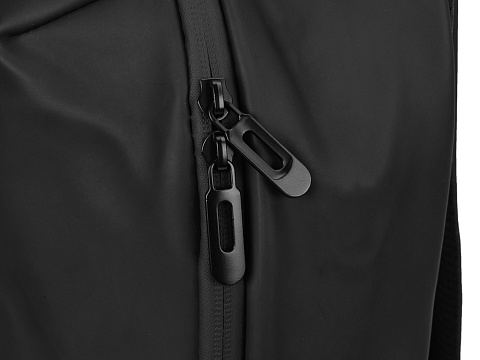 Рюкзак Glam для ноутбука 15'' из мягкой экокожи, черный - рис 5.