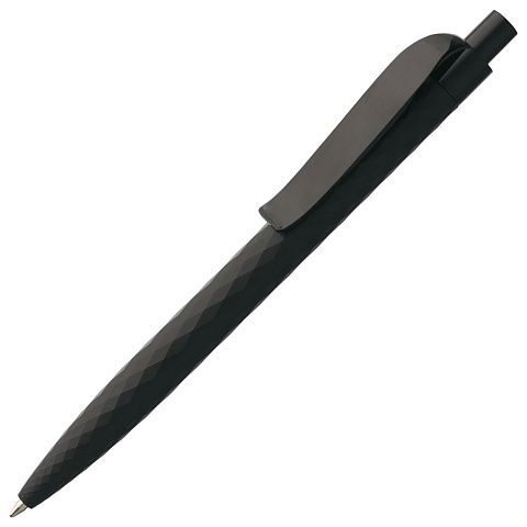 Ручка шариковая Prodir QS01 PRP-P Soft Touch, черная - рис 2.