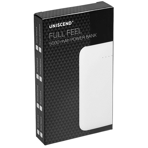 Внешний аккумулятор Uniscend Full Feel 5000 мАч, белый - рис 9.