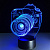 3d светильник Фотоаппарат - миниатюра