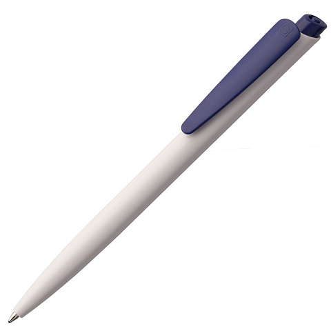Ручка шариковая Senator Dart Polished, бело-синяя - рис 2.