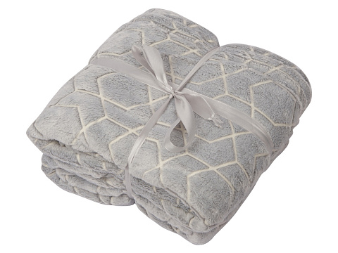 Светящийся в темноте плед Lattice серый - рис 4.