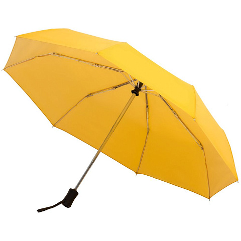 Зонт складной Manifest Color со светоотражающим куполом, желтый - рис 4.