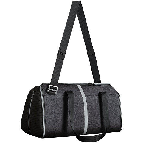 Спортивная сумка FlexPack Gym, темно-серая - рис 6.