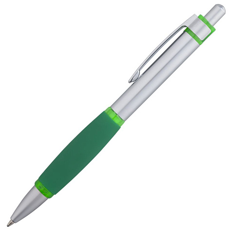 Ручка шариковая Boomer, с зелеными элементами - рис 3.