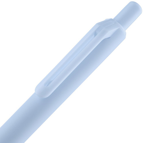 Ручка шариковая Cursive Soft Touch, голубая - рис 6.