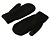 Варежки Dunant, черный - миниатюра