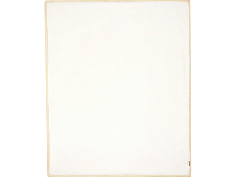 Плед Marigold из флиса из вторичного ПЭТ и искусственного меха, серый/белый - рис 3.